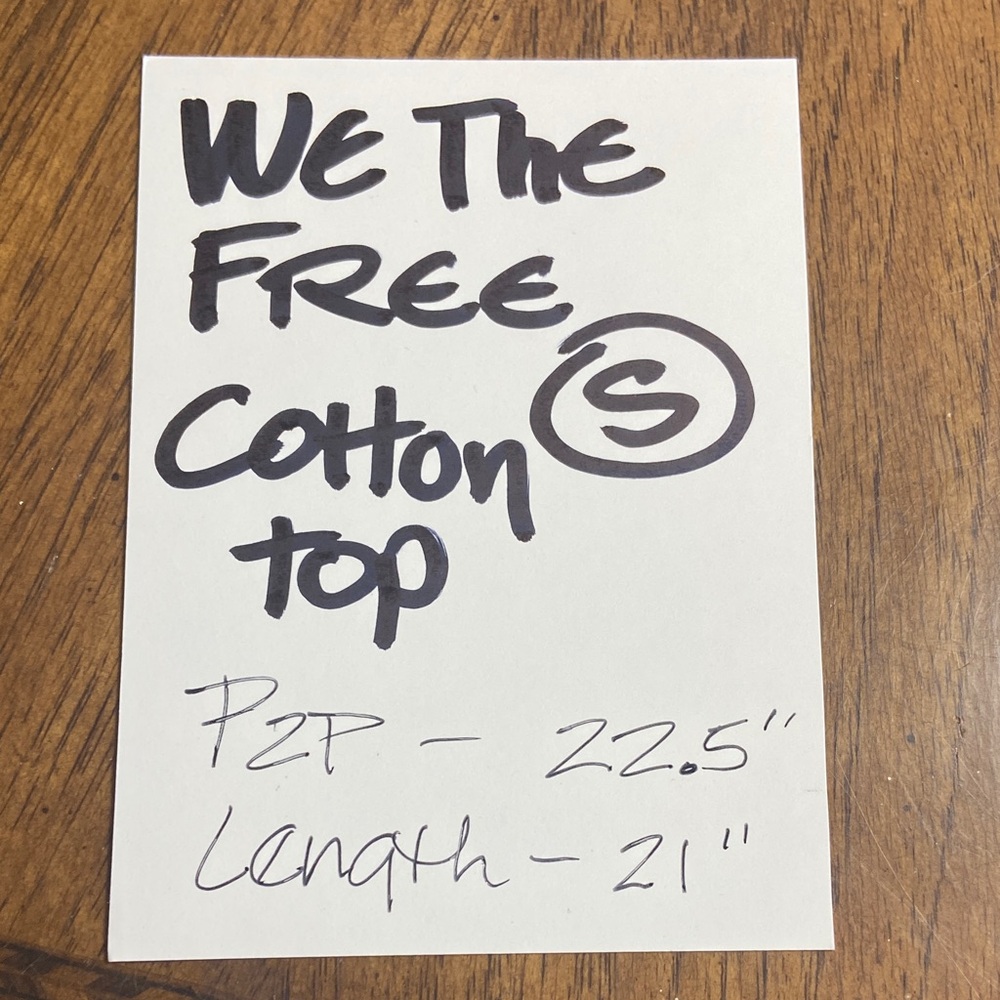 FREE PEOPLE/We The Free Small Cream Button-Up Blouse - Picture 6 of 6